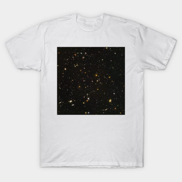 Hubble Space Telescope Field of Galaxies T-Shirt by pdpress